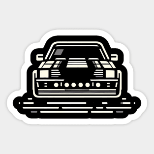 Audi Quattro Rally Car Sticker